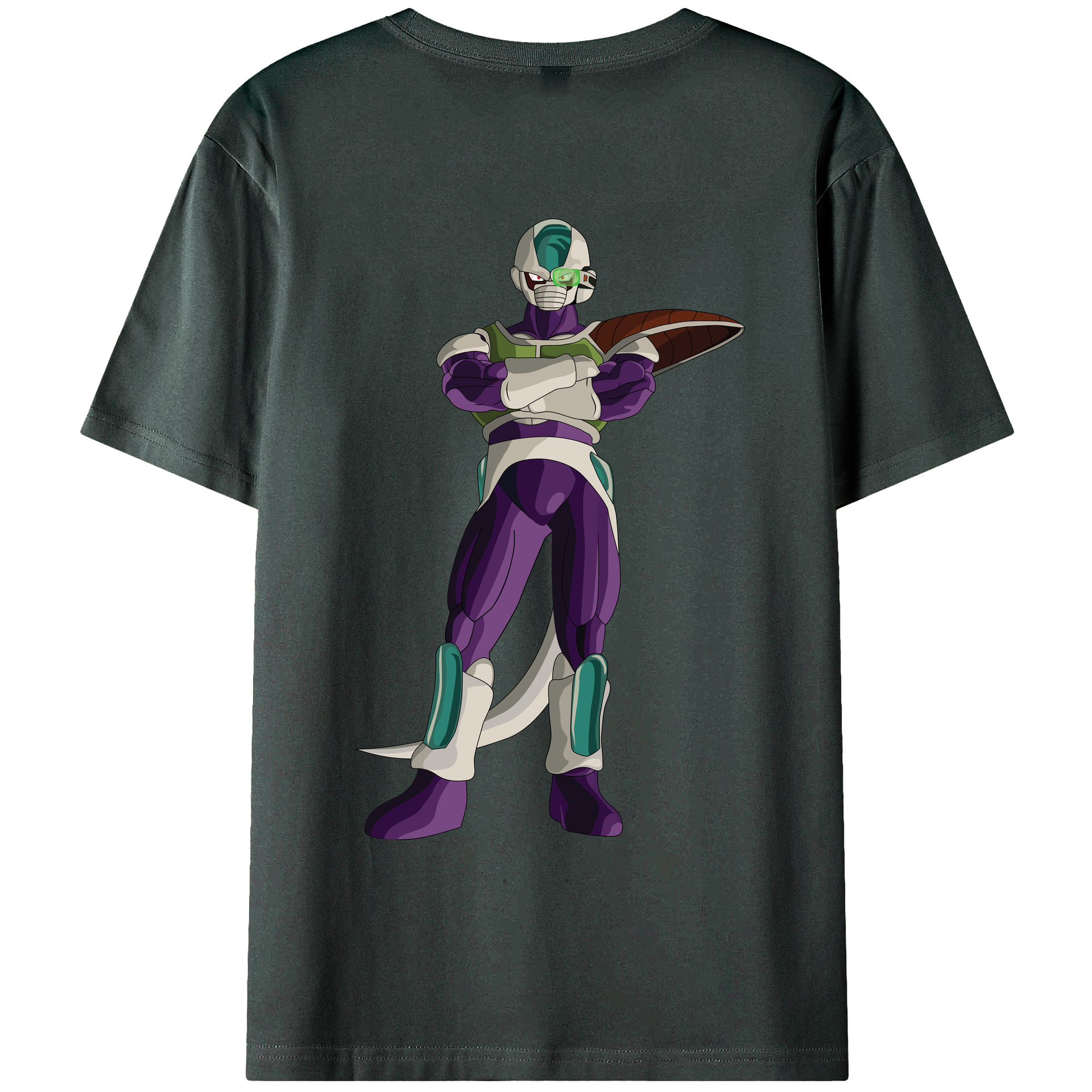 （画像用） ドラゴンボール フリーザ DRAGON BALL Frieza 綿100％ メンズ半袖Tシャツ（バックプリント） 通気性